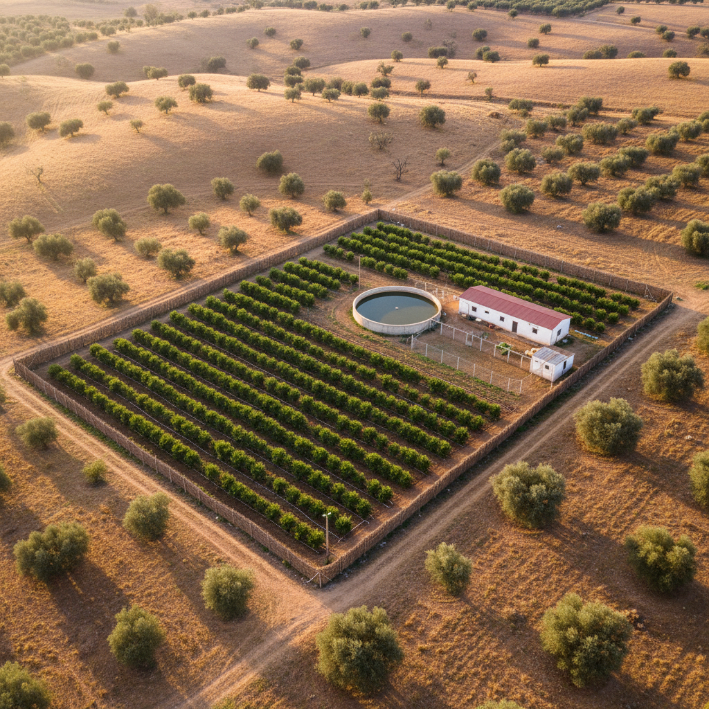 Vue aérienne du domaine Mamati