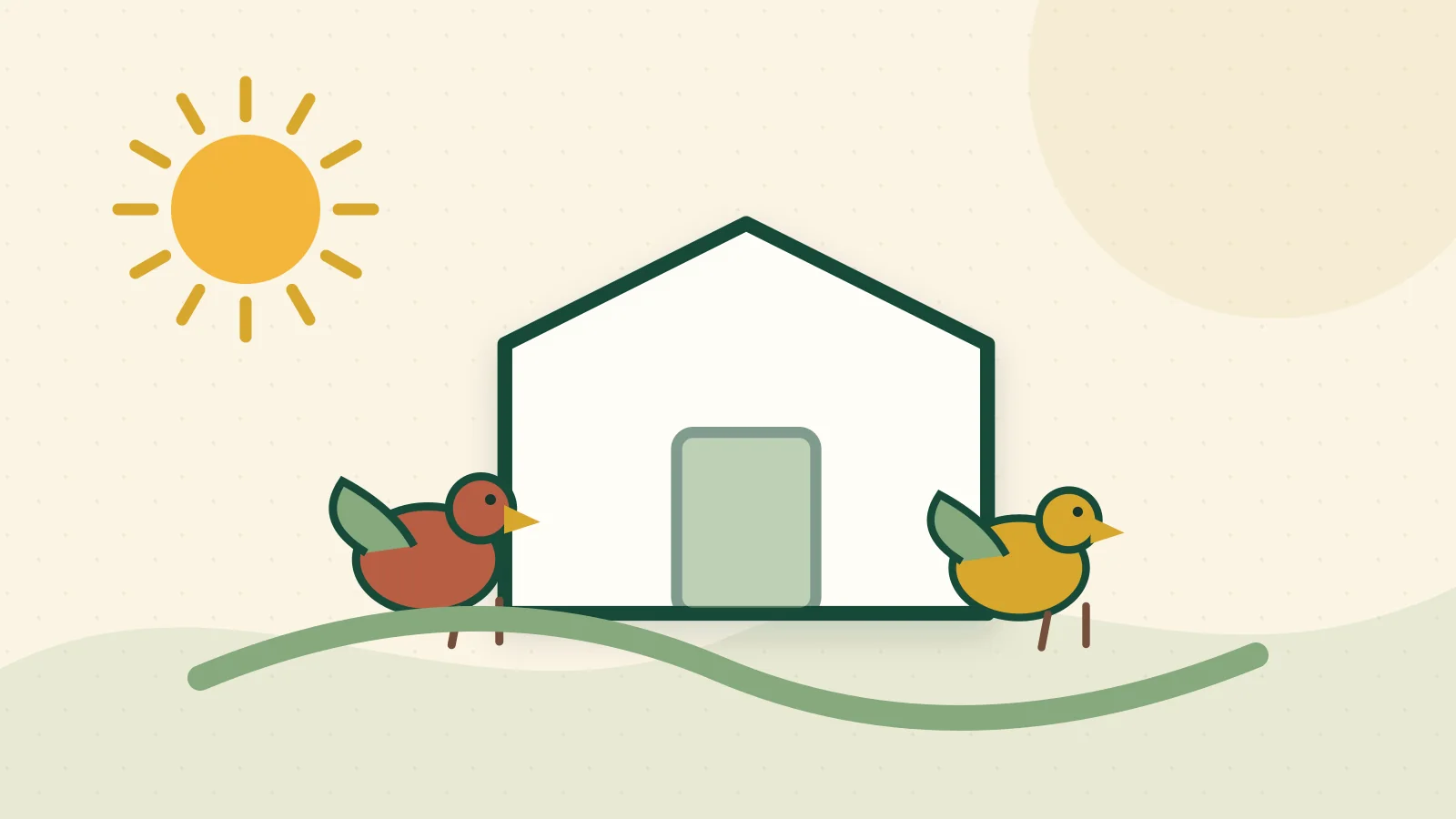 Editorial illustration — A day in a laying-hen farm around Oued Zem
